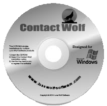 Contact Wolf Contact management Software CDROM